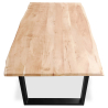 Buy Industrial solid wood dining table - Tyke Natural wood 59290 at MyFaktory