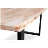 Buy Industrial solid wood dining table - Tyke Natural wood 59290 in the United Kingdom