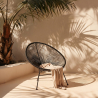 Buy Acapulco Chair - Black Legs Black 58294 home delivery
