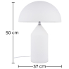 Buy Frey  Desk Lamp - White - Glass White 13291 in the United Kingdom