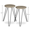 Buy X2 industrial auxiliary tables with Hairpin legs - Wood and metal Grey 59463 with a guarantee