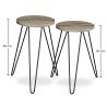 Buy X2 industrial auxiliary tables with Hairpin legs - Wood and metal Grey 59463 with a guarantee