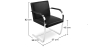 Buy Bruno design office Chair  - Premium Leather Black 16808 - in the UK