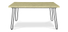 Buy 150x90 Holly Industrial dining table style Hairpin legs - Wood and metal Natural wood 59465 - prices