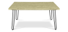 Buy 150x90 Holly Industrial dining table style Hairpin legs - Wood and metal Natural wood 59465 at MyFaktory