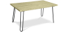 Buy 150x90 Holly Industrial dining table style Hairpin legs - Wood and metal Natural wood 59465 in the United Kingdom