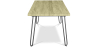 Buy 150x90 Holly Industrial dining table style Hairpin legs - Wood and metal Natural wood 59465 home delivery