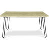 Buy 150x90 Holly Industrial dining table style Hairpin legs - Wood and metal Natural wood 59465 - prices