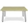 Buy 150x90 Holly Industrial dining table style Hairpin legs - Wood and metal Natural wood 59465 at MyFaktory