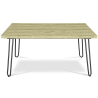 Buy 150x90 Holly Industrial dining table style Hairpin legs - Wood and metal Natural wood 59465 at MyFaktory