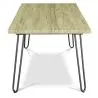 Buy 150x90 Holly Industrial dining table style Hairpin legs - Wood and metal Natural wood 59465 home delivery