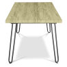 Buy 150x90 Holly Industrial dining table style Hairpin legs - Wood and metal Natural wood 59465 home delivery
