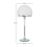 Buy Bauha Desk Lamp - Chrome Copper/Opal Glass White 13292 home delivery