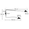 Buy MRZ-R2C Wall lamp  Black 58219 with a guarantee