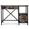 Buy Wooden Desk with Drawers - Industrial Design - Nash Natural wood 59280 - prices