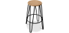 Buy Hairpin Bar Stool 66cm - Light wood and metal Black 59500 at MyFaktory