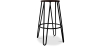 Buy Hairpin Bar Stool 66cm - Dark wood and metal Light grey 59501 - in the UK