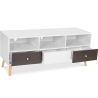 Buy Wooden TV Stand - Scandinavian Design - Quenby  Grey 59654 at MyFaktory