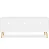 Buy Wooden TV Stand - Scandinavian Design - Quenby  Grey 59654 home delivery