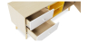 Buy Wooden TV Stand - Scandinavian Design - Erica  Yellow 59657 - in the UK