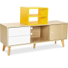 Buy Wooden TV Stand - Scandinavian Design - Erica  Yellow 59657 in the United Kingdom