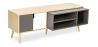 Buy Wooden TV Stand - Scandinavian Design - Freya  Grey 59659 in the United Kingdom
