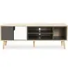 Buy Wooden TV Stand - Scandinavian Design - Freya  Grey 59659 - in the UK