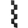 Buy Wall Shelf Scandinavian Style with 5 Shelves – Wood Black 59642 in the United Kingdom