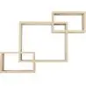 Buy Wooden Wall Shelf - Box Design - Dagoa Natural wood 59645 - in the UK