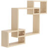 Buy Wooden Wall Shelf - Box Design - Dagoa Natural wood 59645 - prices