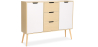 Buy Wooden Sideboard - Scandinavian Design - 3 drawers - Regir Natural wood 59652 - prices