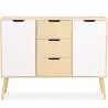 Buy Wooden Sideboard - Scandinavian Design - 3 drawers - Regir Natural wood 59652 - in the UK