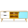 Buy Wooden TV Stand - Scandinavian Design - Kaira Multicolour 59718 - in the UK