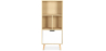 Buy Wooden Sideboard - Scandinavian Design - 4 compartments - Rion Natural wood 59647 - in the UK
