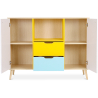 Buy Wooden Sideboard - Multicolor Design - Scandinavian Style -Graep Multicolour 59651 - prices