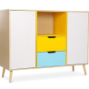 Buy Wooden Sideboard - Multicolor Design - Scandinavian Style -Graep Multicolour 59651 at MyFaktory