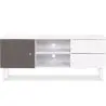 Buy Wooden TV Stand - Scandinavian Design - Britta  Grey 59655 - in the UK