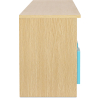 Buy Wooden TV Stand - Scandinavian Design - Yumi Multicolour 59656 in the United Kingdom