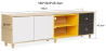 Buy White and gray Scandinavian style TV unit sideboard - Wood Multicolour 59661 - in the UK