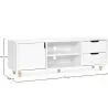 Buy Wooden TV Stand - Scandinavian Design - Wiam White 59663 - in the UK