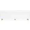 Buy Wooden TV Stand - Scandinavian Design - Wiam White 59663 home delivery