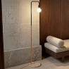 Buy Franc floor lamp - Metal and marble Chrome Rose Gold 59578 - prices