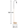 Buy Franc floor lamp - Metal and marble Chrome Rose Gold 59578 with a guarantee