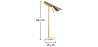 Buy Antonello desk lamp - Metal and marble Gold 59576 - in the UK