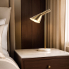 Buy Antonello desk lamp - Metal and marble Gold 59576 at MyFaktory