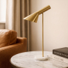 Buy Antonello desk lamp - Metal and marble Gold 59576 - in the UK