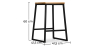 Buy Big Boy Stool 60cm Black 58422 in the United Kingdom