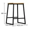 Buy Big Boy Stool 60cm Black 58422 - prices