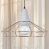 Buy Mico hanging lamp - Metal and concrete Gold 59590 - prices