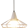 Buy Mico hanging lamp - Metal and concrete Gold 59590 - prices